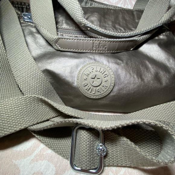 Kipling Metallic Pewter Elysia Bag - Picture 16 of 16